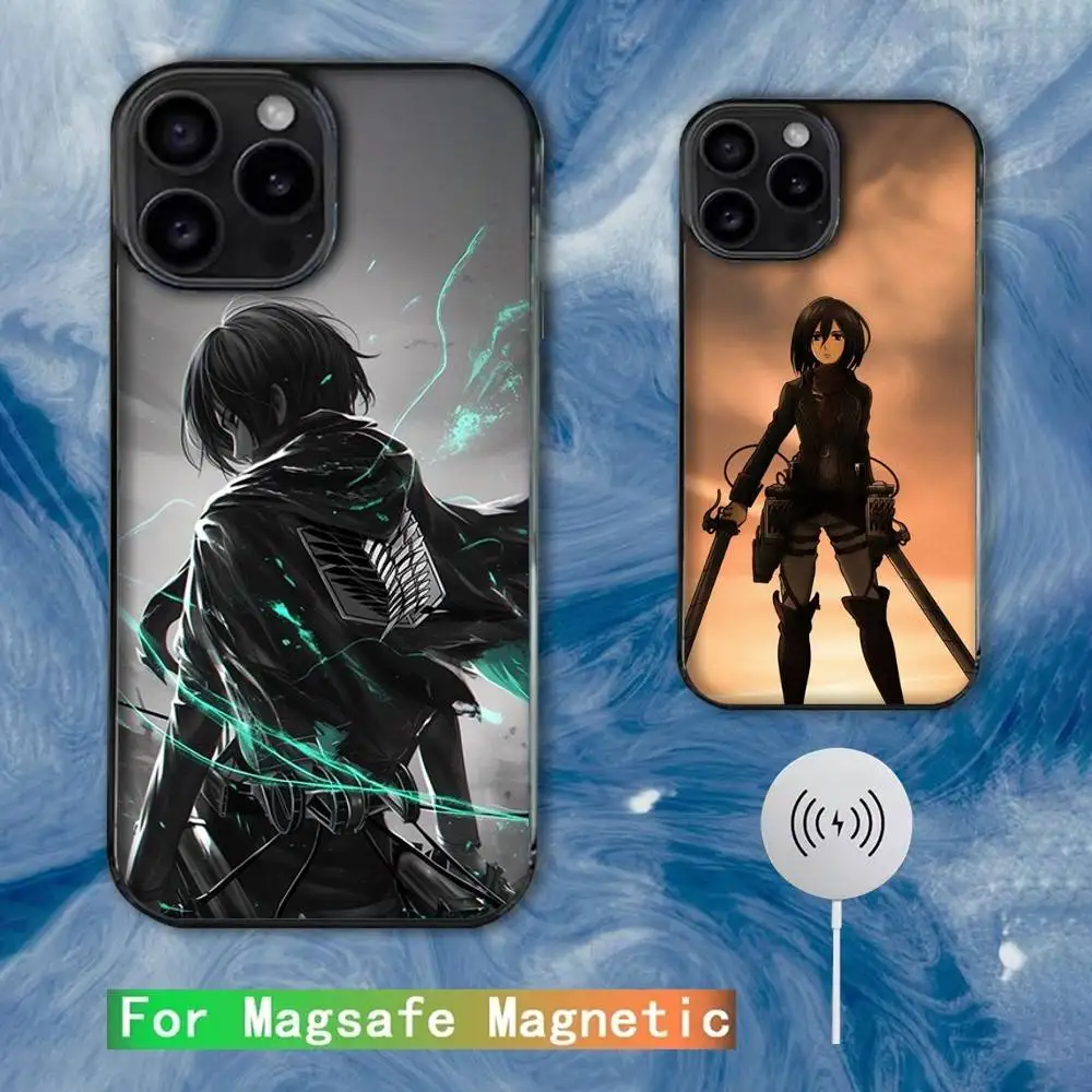 

A-Attack on T-Titan M-Mikasa Phone Case For iPhone 16e,16,15,14,13,12,11,Plus,Pro,Max,Mini Magsafe Magnetic Wireless Charging