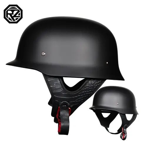 Motorcycle Retro helmet World War II German-style Steel helmet ABS Cruising half helmet