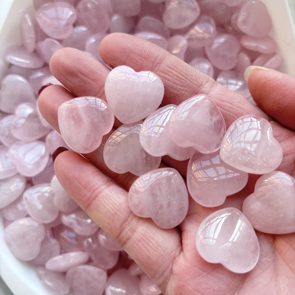 10pcs/Set Natural Heart Shape  - Healing Crystal Set recension och pris