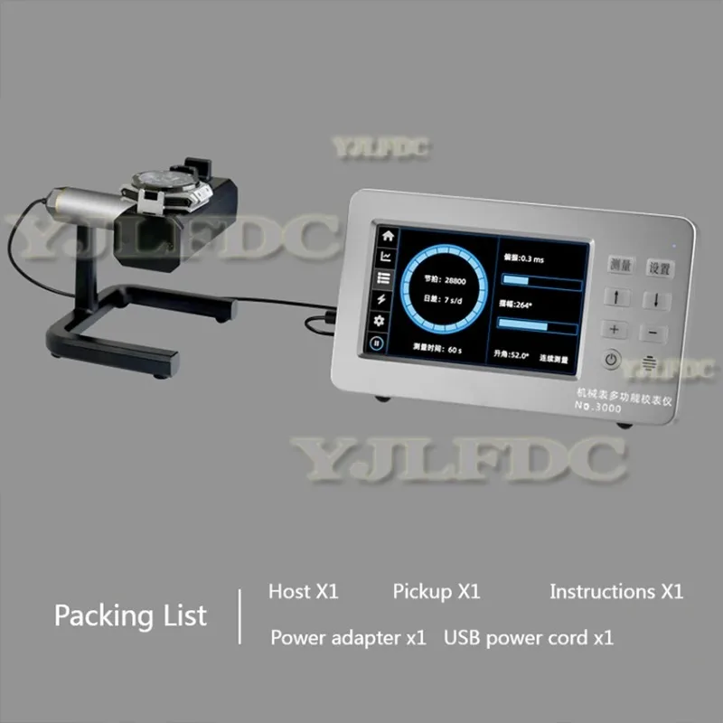 NO.3000 Multi-function Watch Type-C Tester High Quality Mechanical Watch Tester English UI Travel Watch Maintenance Tool