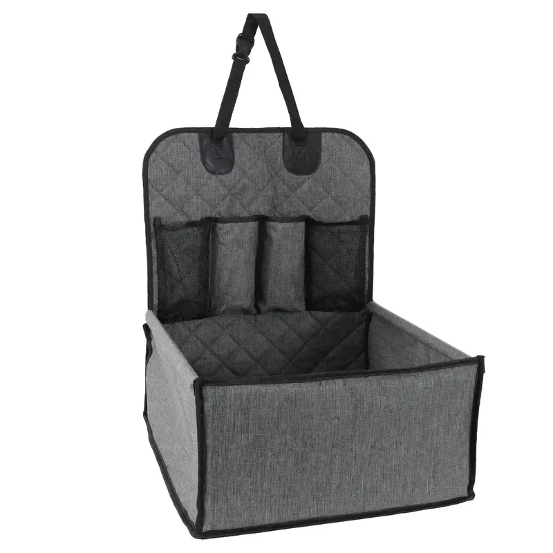 for Portable Foldable Pet Car Seat Cushion Front Seat Storage Bag  Dogs and Cats Large Capacity