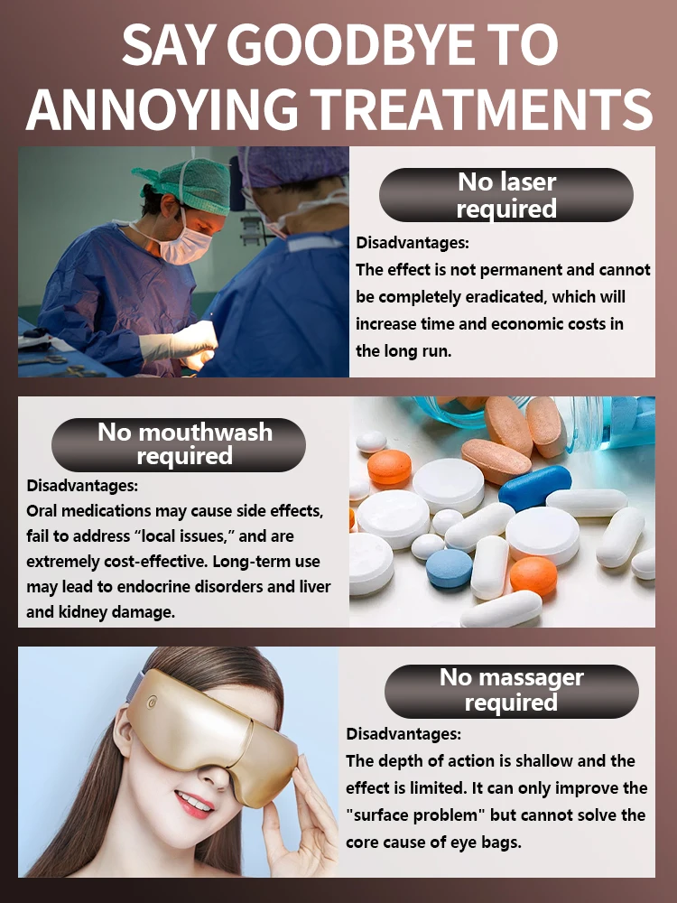 Ferramenta para cuidados com os olhos encravados com patches