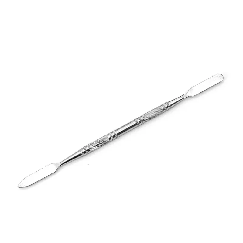 1pcs Stainless Steel Cosmetic Makeup Palette Spatula Tool Steel Pusher Dead Skin Pusher For Nail Art Nail Gel Extension