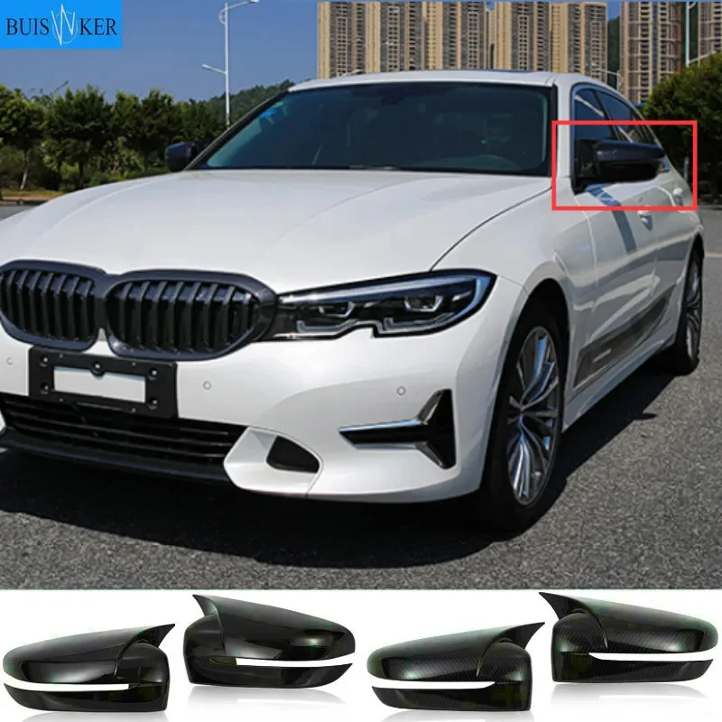 

Car Styling Door Side Rearview Mirror Decoration Shell Sticker Cover frame Trim For BMW 3 Series G20 G28 330i 320 2019 2020