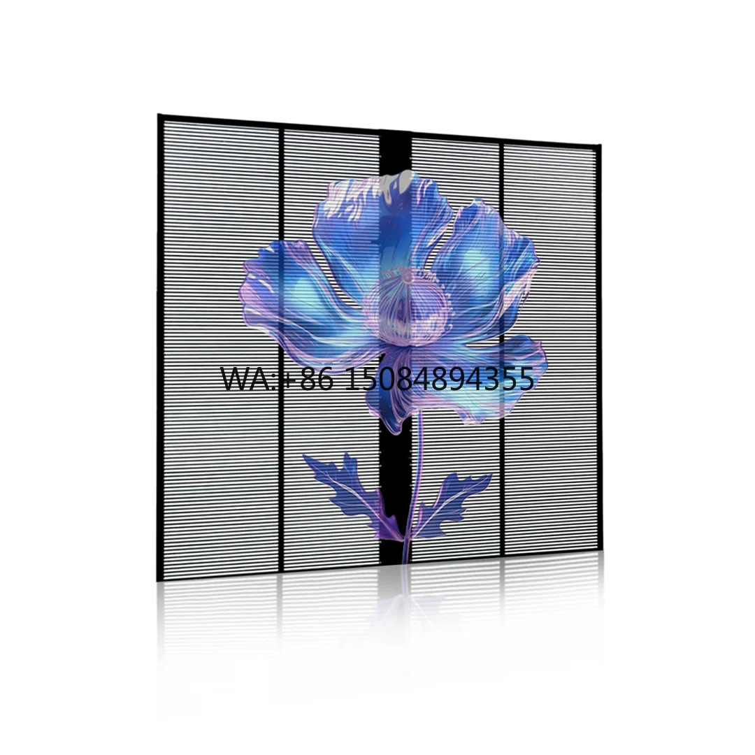 

Lightweight Transparent LED Panel P2.6-5.2 High Transparency 70% 5000cd Brightness 3-Year Warranty for Boutique Window