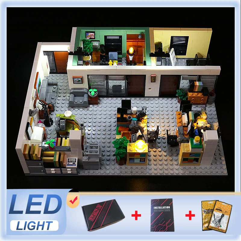 DIY LED Light Kit For LEGO 21336 The Office   (Only LED Light,Without Blocks Model)