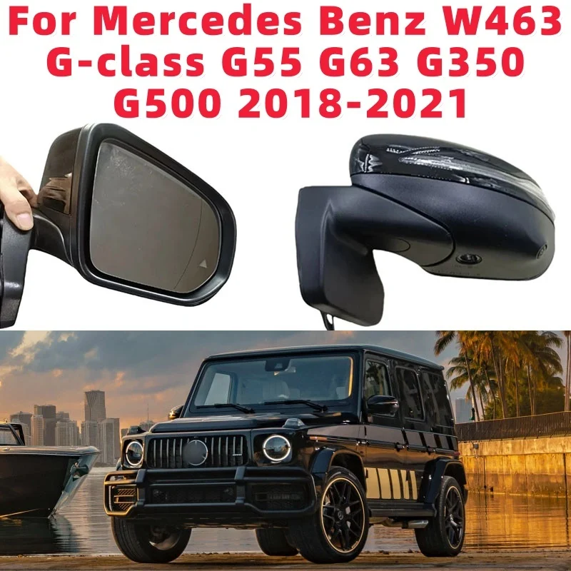 For Mercedes Benz W463 G-class G55 G63 G350 G500 2018-2021 turn signal Blind Spot and camera Car Rearview Mirror Assembly