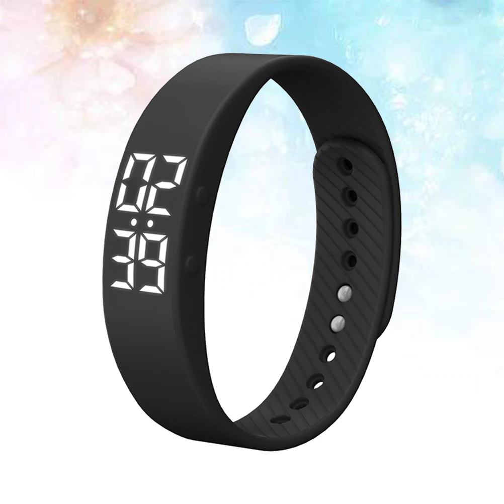 Smart Wristband Watch Lightweight Led Screen Fitness Sleep Monitor Waterproof Activity 3D Sensor Long