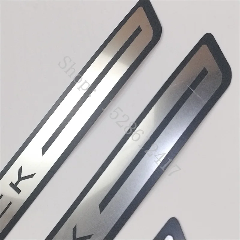 For Ford Maverick 2022~2025 stainless car door sill protector Thresholds car door guard Stickers Accessories door edg guard view 3