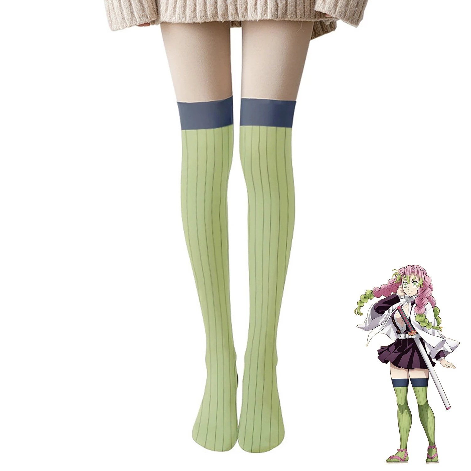 

Женские носки выше колена для косплея, женские чулки высотой 46/60/75 см, длинные носки с героями аниме