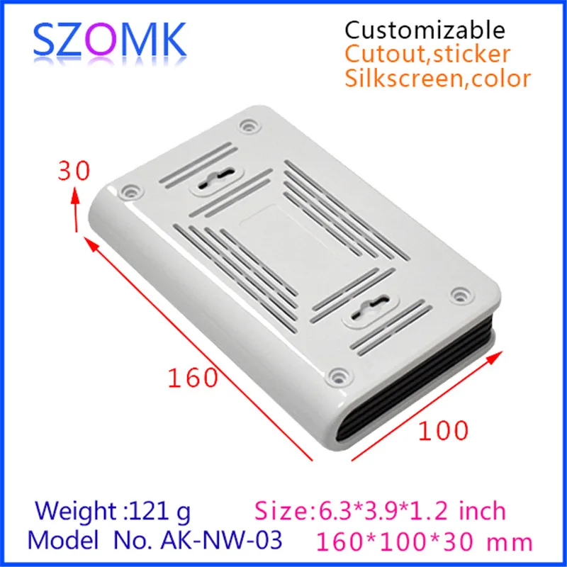 1Piece housing for electronics abs plastic material Plastic Wifi Router Enclosure Network Housing Electronic Box electronics