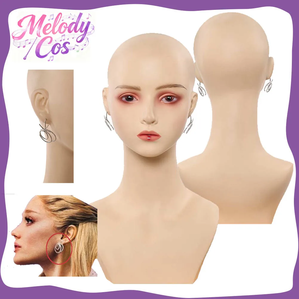 Glinda Cosplay Earrings Movie Wicked Disguise Women Girls Silver Pendant Earrings Halloween Party Costume Accessories Props Gift