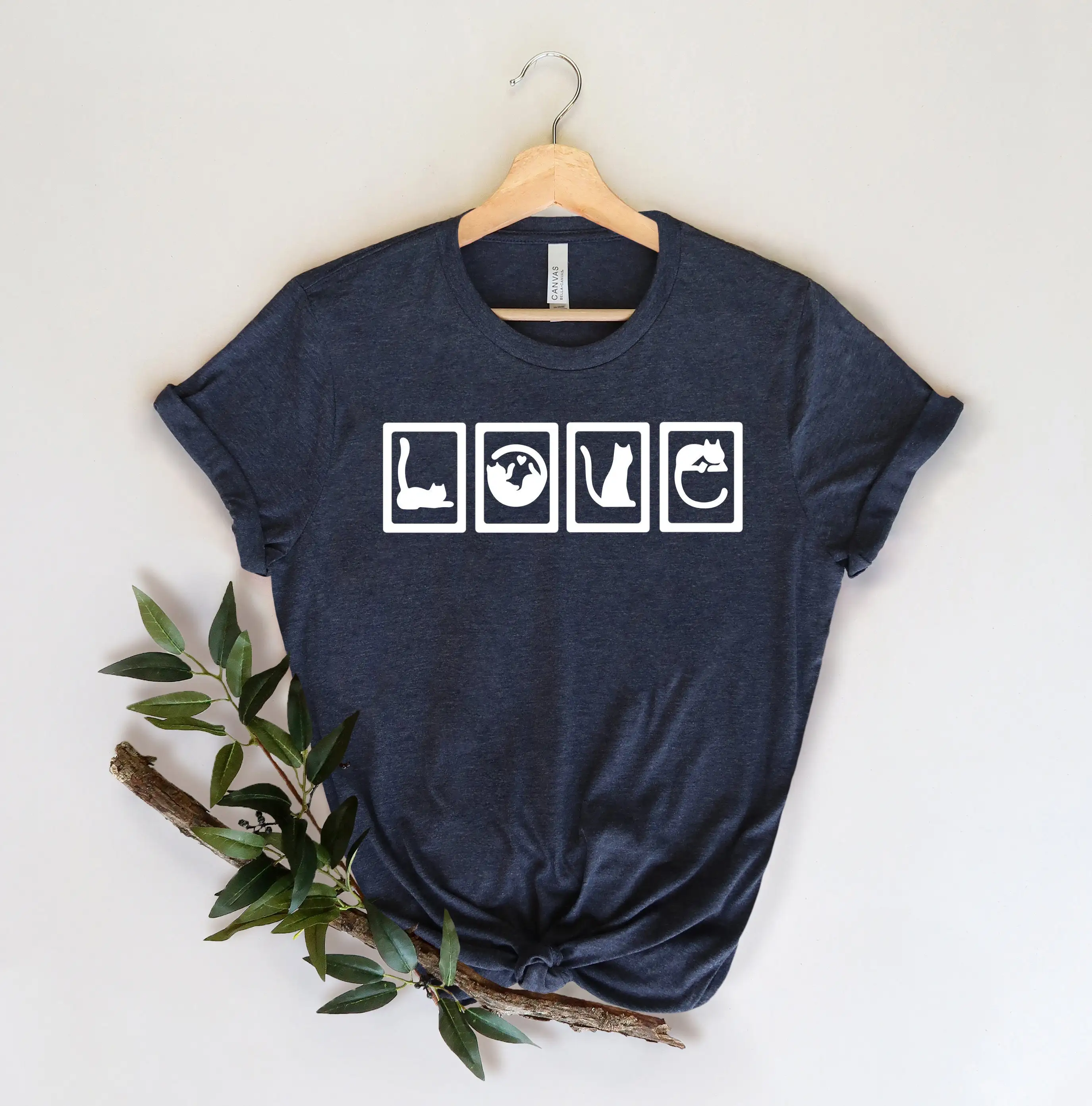 Love caT T Shirt lover gift valentine Funny tees mom tee