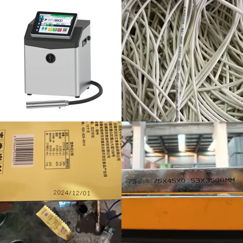 

OMA G8500 25 or 34 Dots Automatic Cleaning Expiry Date and Batch Code Printing Machine Industrial Continuous CIJ Inkjet
