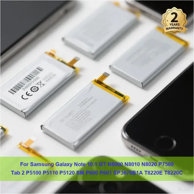 

Аккумулятор для Samsung Galaxy Note 10,1 GT N8000 N8010 N8020 P7500 Tab 2 P5100 P5110 P5120 SM P600 P601 SP3676B1A T8220E T8220C