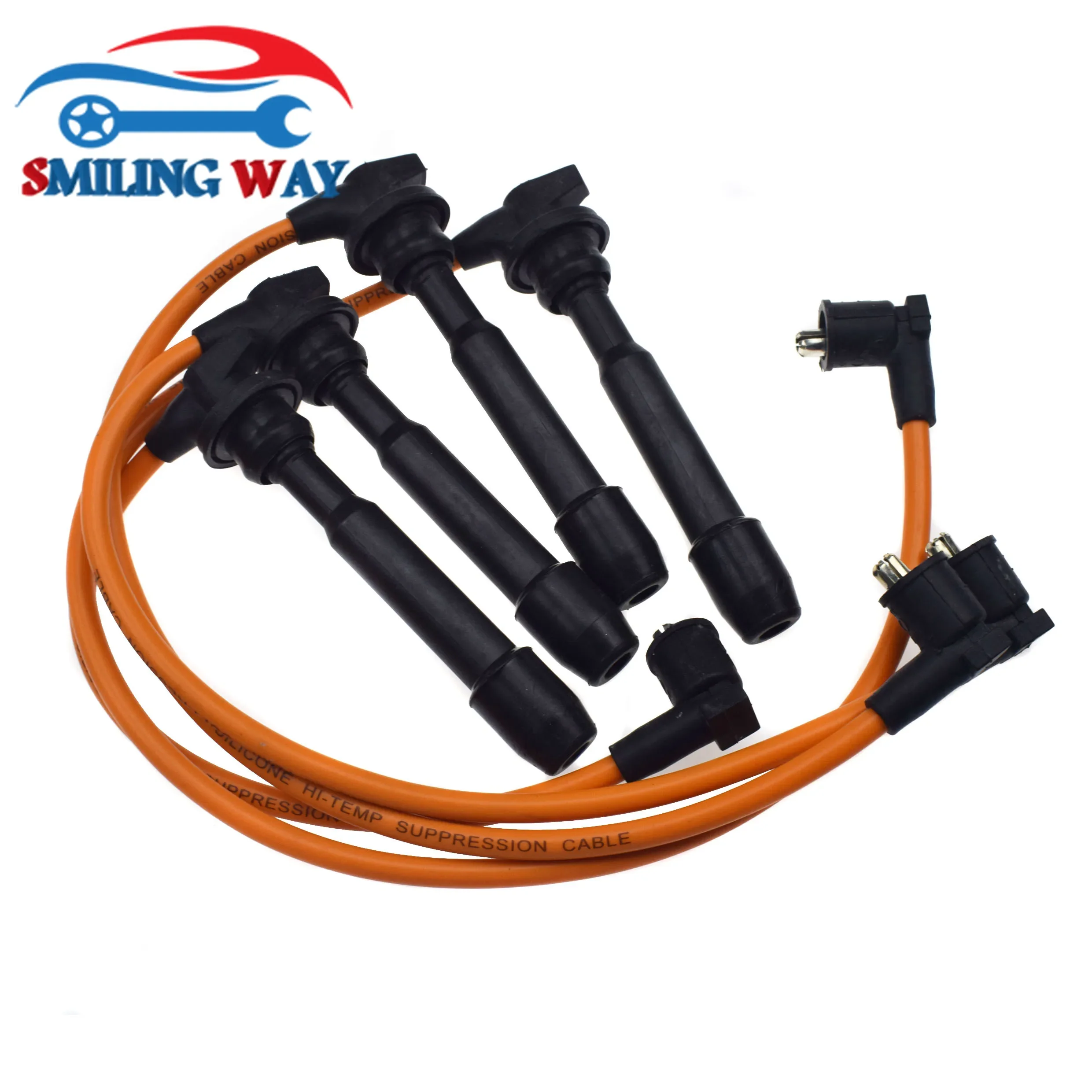 Spark Plug Wires Cable Wire Set For Hyundai Elantra Tiburon Tucson & Kia Soul Spectra Sportage 2.0L 1.8L 27501-23B00,27501-23B70