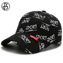 FS Brand Black White Letter Baseball Caps For Men Women Cotton Snapback Trucker Hat Streetwear Hip Hop Cap Bone Masculino 2026