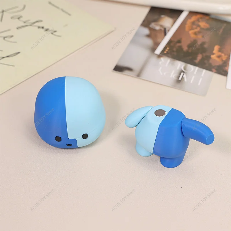 3D Printed Cute Lil Finder Guy with Magnet Figure Toy Creative Toy Desk Decor Gift