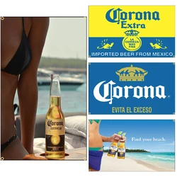 FLAGDOM 90x150CM Extra Beer Flag Mexico Beer Drink Wall Art Decor Advertisement 3×5 FT Sign Pub Club Bar Decor