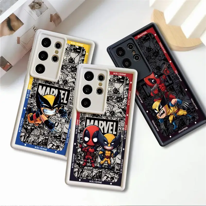 Cartoon Cute Cool Wolverine Phone case for Samsung Galaxy S24 S22 S21 Ultra A13 cases S20 FE S23 S24plus S21fe 12C fundas Cover