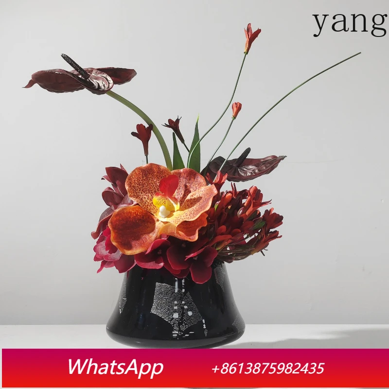 

Yjq modern light luxury simulation flower lily home furnishing hotel negotiation table soft floral desktop ornament