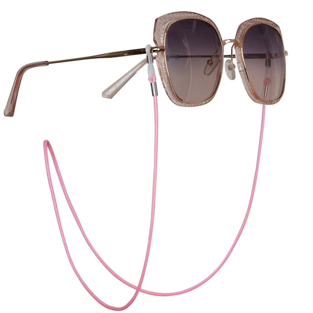 1pc Women Men Glasses Leather Rope Chain Woven Glasses Lace Up Outdoor Sports Non-slip Glasses Accessorie