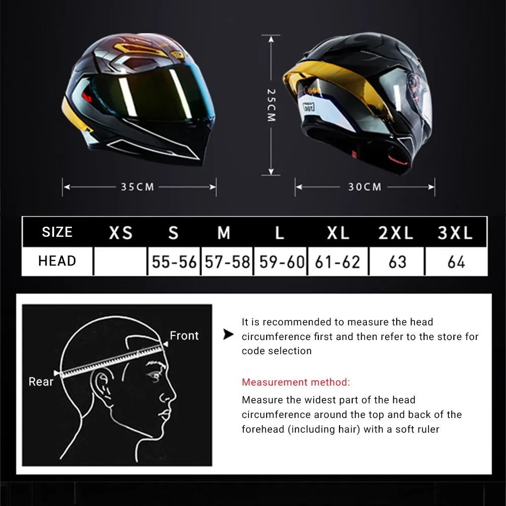 Motorcycle Helmet 6 Colors Visors Moto Helmet Casco Moto Full Face Helmet Double Lens Capacete De Moto DOT Certification