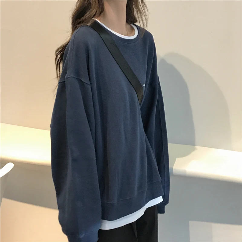Hoodies Women Fashion Harajuku Letter Simple Spring Thin All-match Femme Sweatshirt Korean Chic Streetwear Black Girls Pullovers