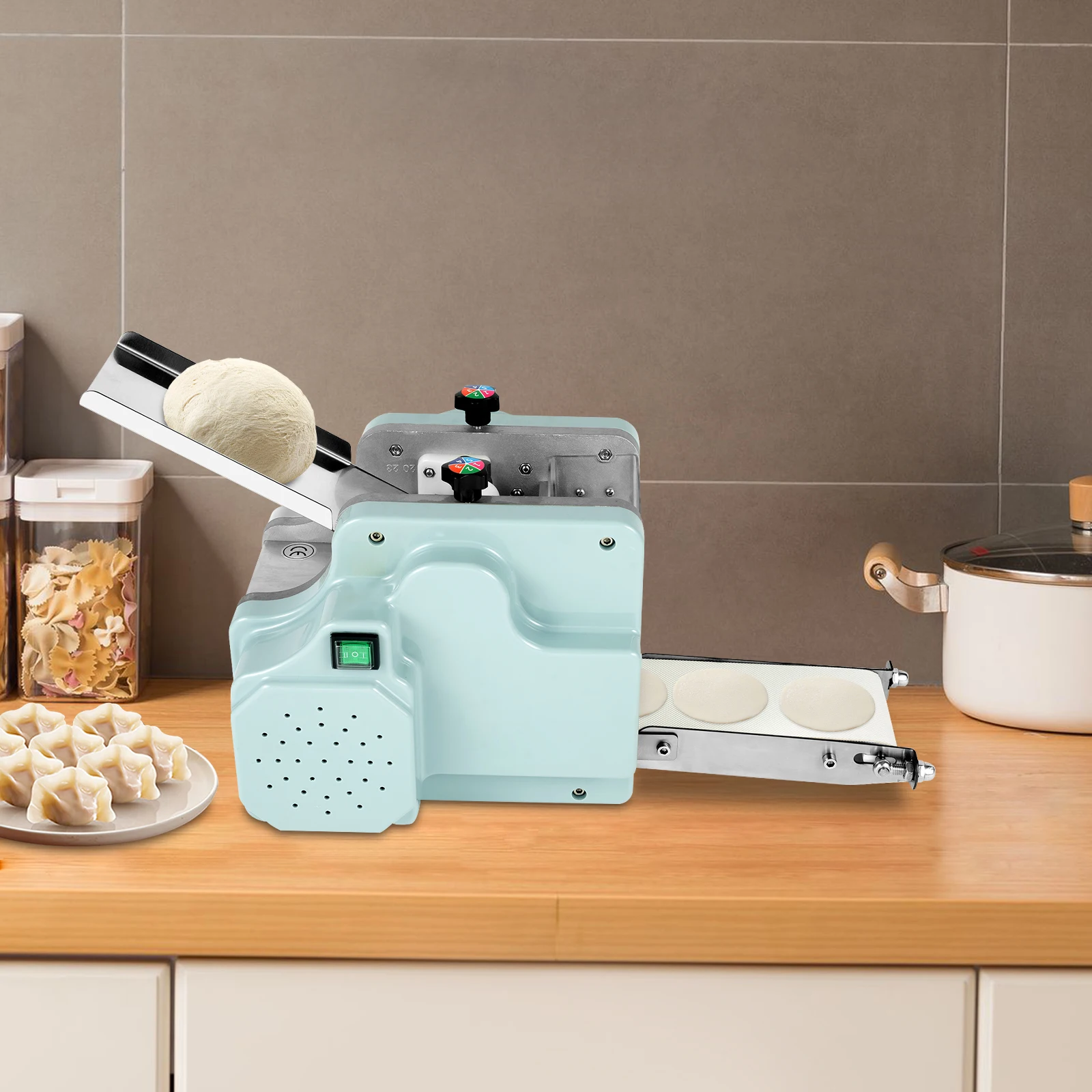 Modern Dumpling Skin Maker 110V 140W Dumpling Wrapper Maker Automatic Multi-function Dumpling Wrapper Machine