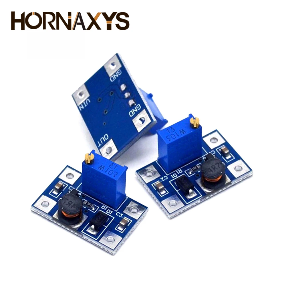 10pcs DC-DC SX1308 Step-UP Adjustable Power Supply Module DC DC Step Up Boost Converter Adjust Power Supply 2-24V to 2-28V 2A