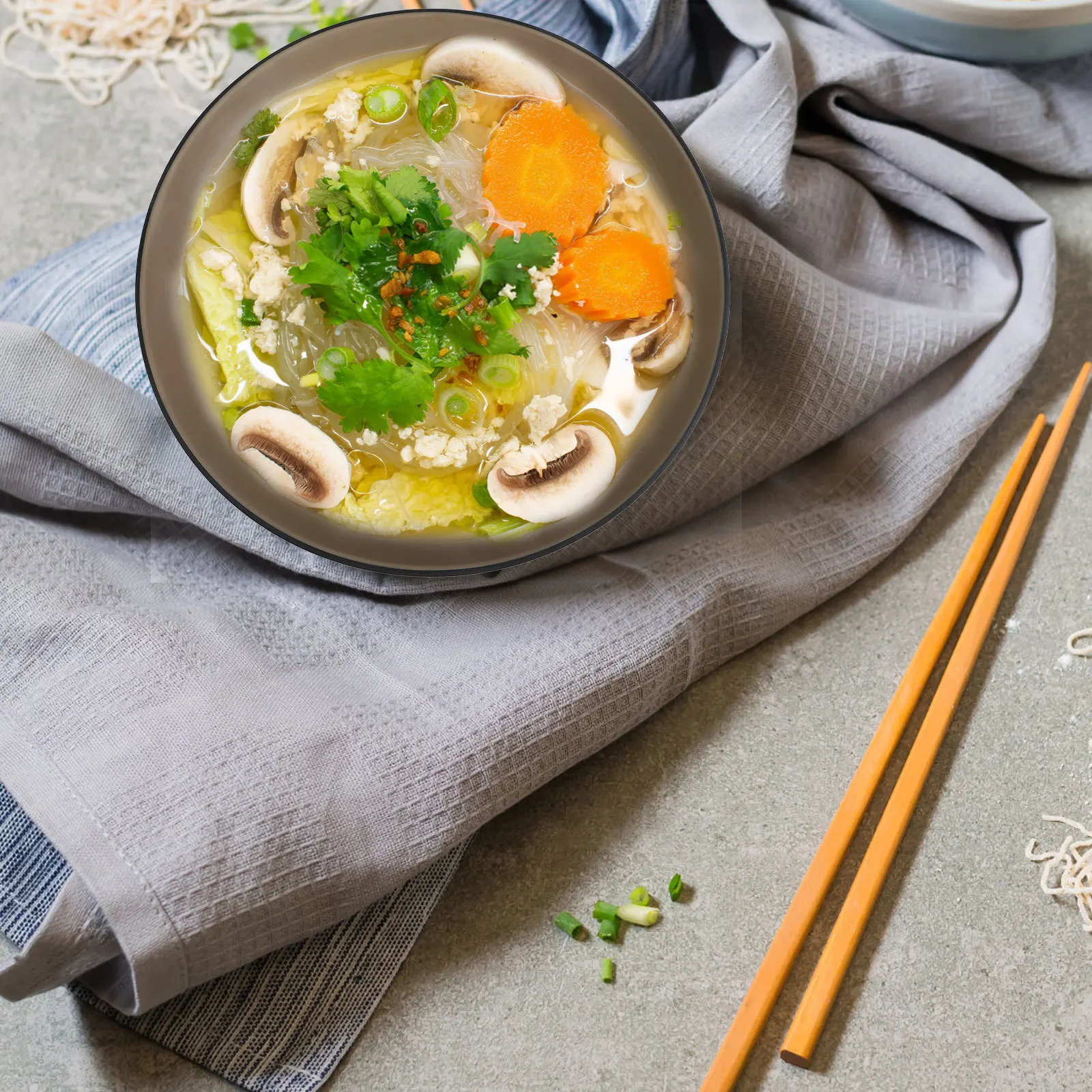 

1pc Japanese Style Deep Melamine Soup Rice Noodle Salad Serving Tableware Easy Clean Home Restaurant Hotel Use