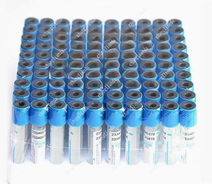10ml/5ml/2ml Sterile Buffered Sodium Citrate 1：9 Blood Collection Coagulation Tubes 100pcs Plastic Tube Pet