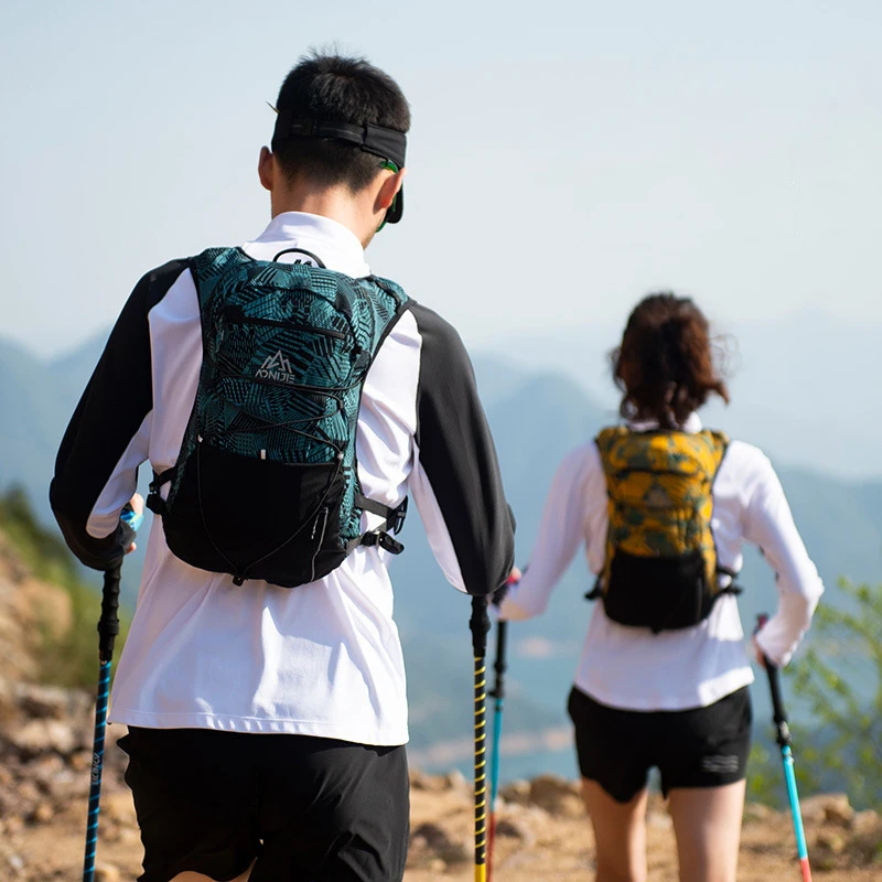 AONIJIE C9112 Newset 12L Outdoor Sports Cross-country Backpack Hydration Pack Travel Bag Vest Harness For Running Riding Hiking
