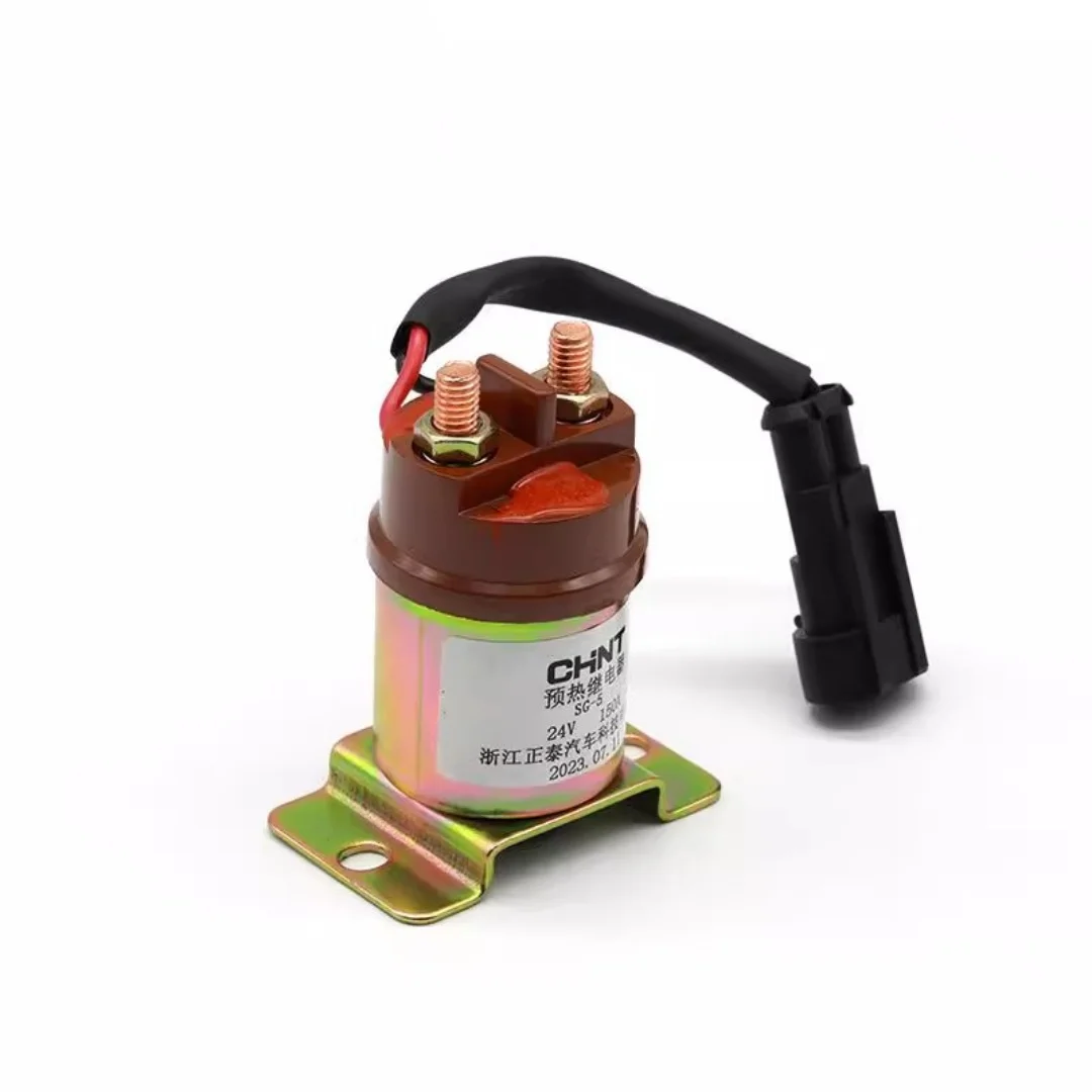 Sany Crane Starter Relay SG-5 High-Power 24V/150A Starter Relay Preheating Starter Relay