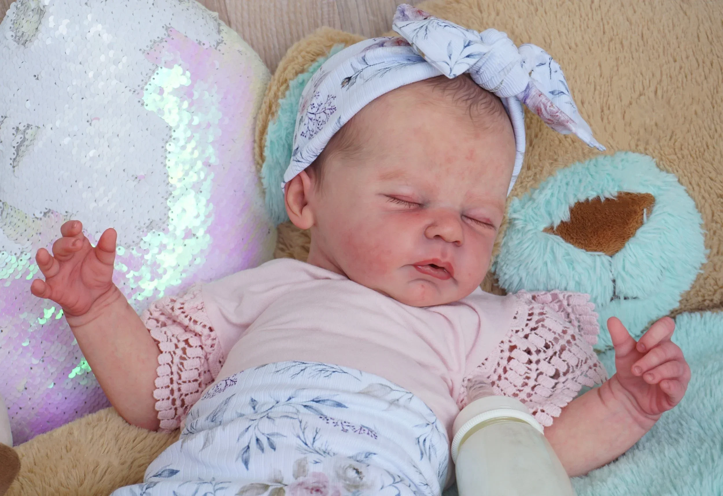 Alix reborn boneca kit nova chegada 21 Polegada inacabado sem pintura em branco diy peças de boneca com pano corpo boneca de arte colecionável