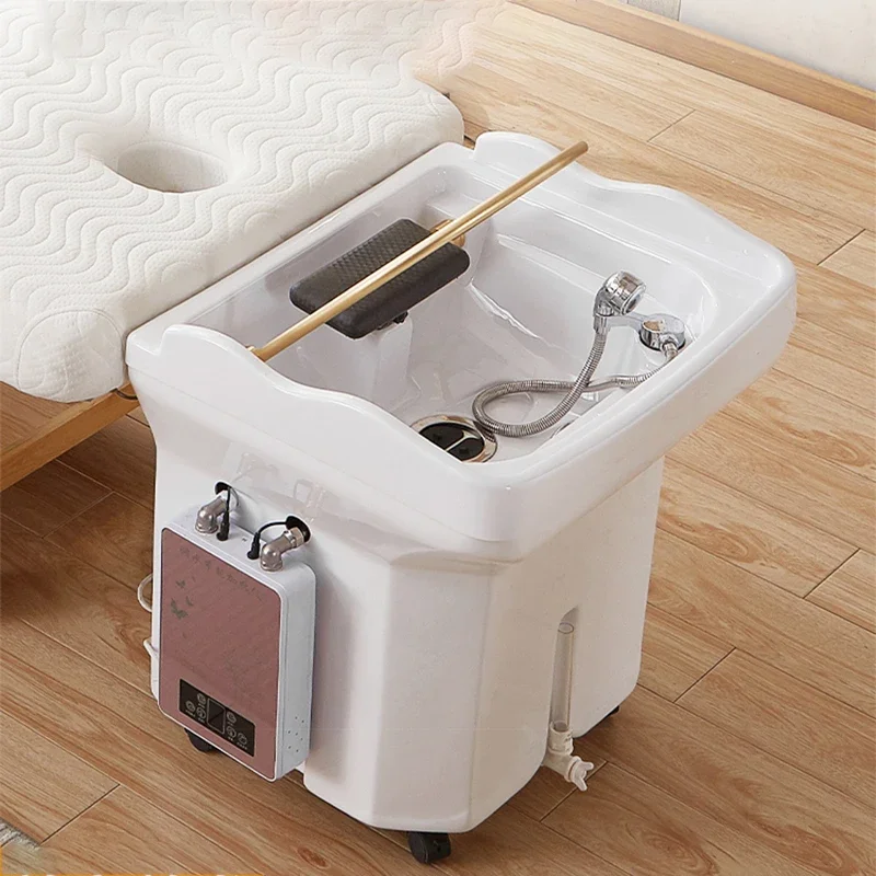 Stylist Beauty Salon Chair Hair Head Spa Shaving Japanese Shampoo Chair Hairdressing Treatment Cadeira Salon Furniture