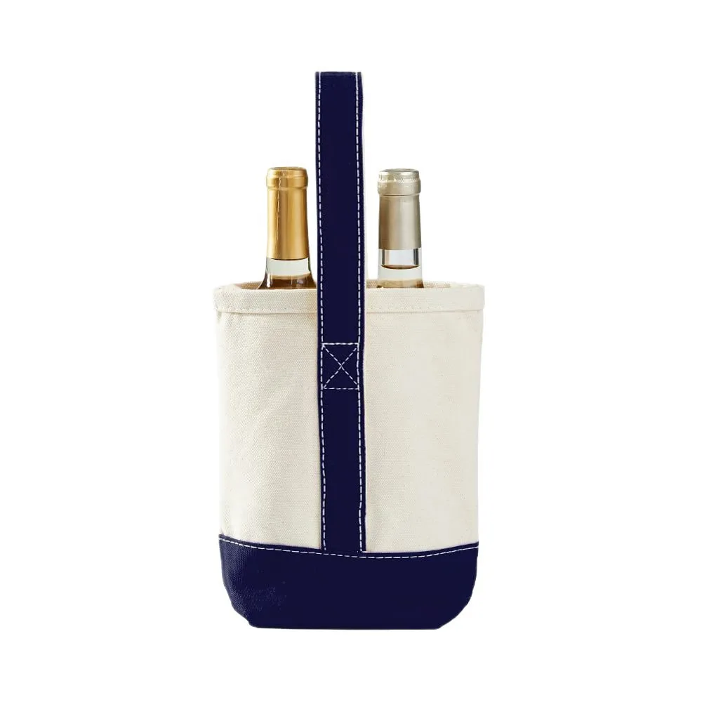 Portable Double Bottle Wine Tote Bag Thickened Resuable Birthday Gift Bag Versatile Simple Bottle Tote Carrier Travel