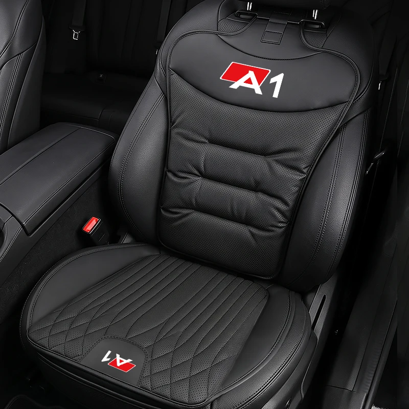 Embroidered 3D Thickened Car Seat Cushion For Audi A1 Front & Rear Seat Covers All‑Season Car Seat Backrest Protective Pad