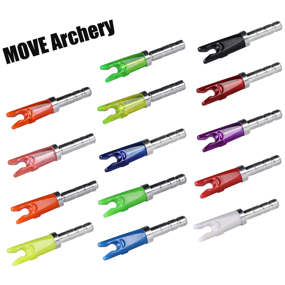 24pcs/lot Plastic Arrow Nock size S+ID 3.2mm Aluminum Nock Pin For ID3.2mm Arrow Shaft Arrow Accessories