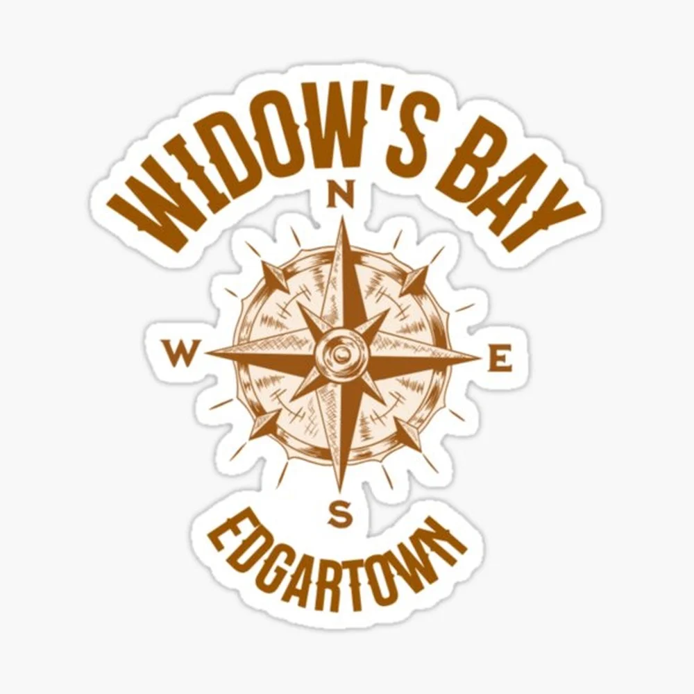 Widows Bay - Edgartown Sticker for Laptop Decor Bedroom Car Cute Cartoon Art Fashionable Public Suitcase