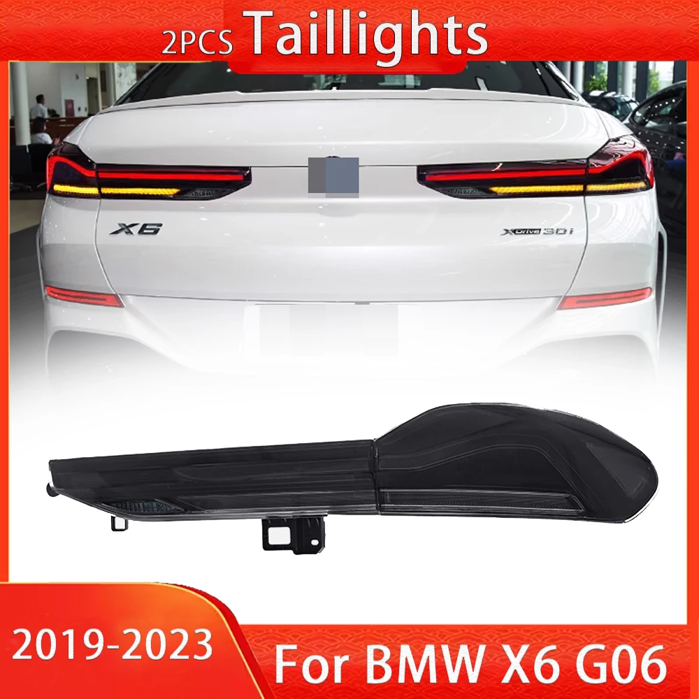 

Car Lamp For BMW X6 G06 LED Taillights Assembly 2019 2020 2021-2023 Modified Rear Brake Reverse Turn Signal Lights Accessories
