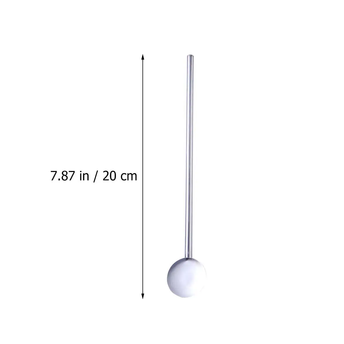 

6 Pcs/Pack Stainless Steel Straw Spoon Non-toxic Straws Drinking Mixing Multifunctional Reusable Metal