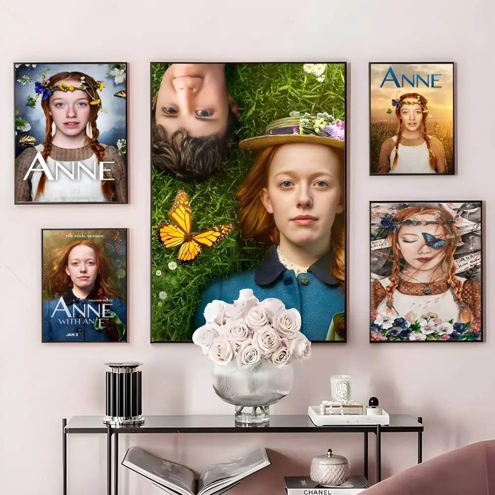 

A-anneS With An E Movie Poster Home Living Bed Room Bar Hallway Sticky Wall Art Printing Waterproof Aesthetic Decor