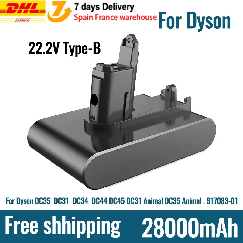 NEW Original Replacement 22.2V B 28000mAh DC31 Type-B Battery for Dyson DC31 DC31B DC35 DC44 DC45 Handheld Power Tool Battery