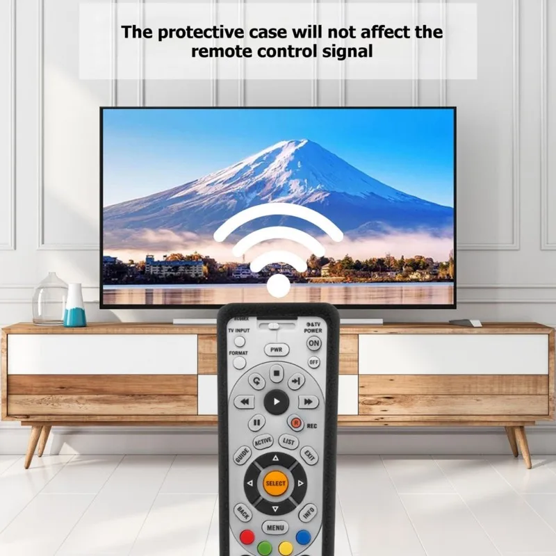 AINY-Protective Case For Directv RC65R RC66RX 4 HDTV Receiver Anti-Slip & Shockproof Silicone Cover (Black)