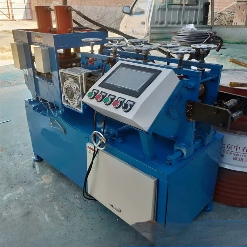 Flat punching and cutting machine with just leveling and blanking machine steel grille flat steel leveling punching and cutting