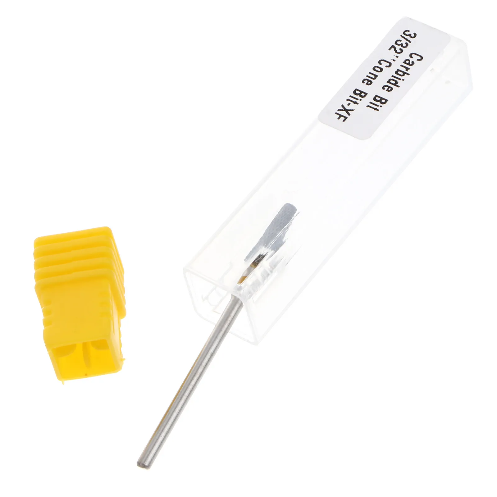 

Фрезы для маникюра из вольфрамовой стали: острый конусный наконечник, желтые тонкие зубцы, для коррекции формы ногтей, удаления омертвевшей кожи, полировки гель-лака