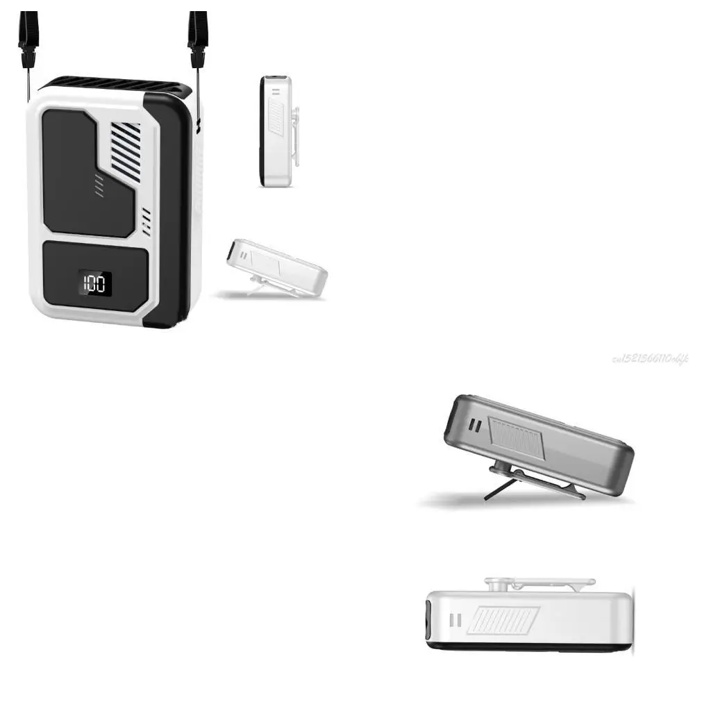 

27RB Portable Waist Fan Rechargeable Detachable Cooling Fan 5 Speed Portable Waist