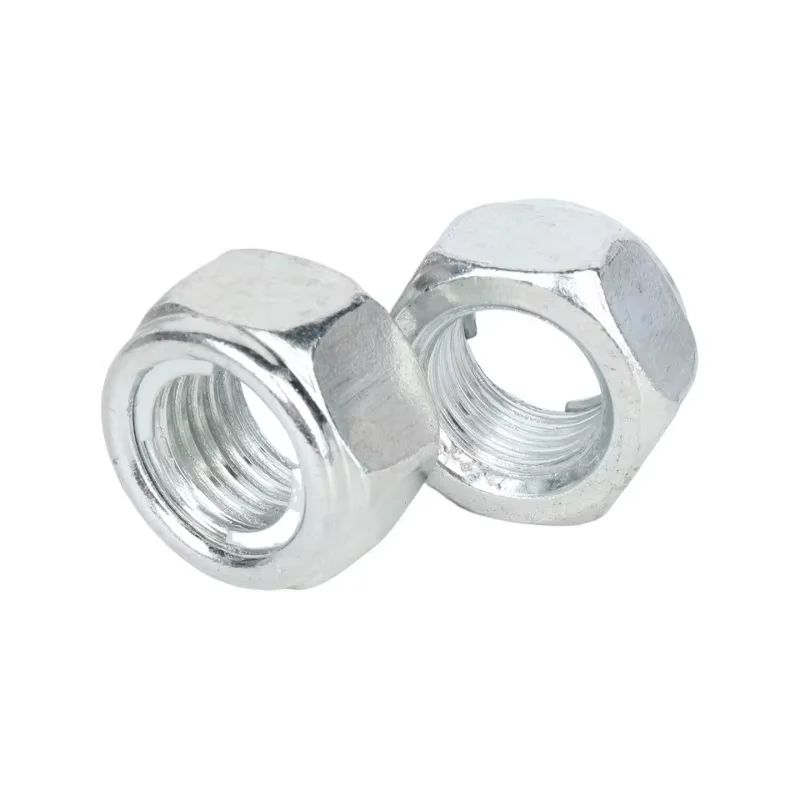 M4 M5 M6 M8 M10 M12 M14 M16 M18 M20 GB6184 Kohlenstoffstahl Verzinkte Sechskant-Selbstsichernde Muttern Metall-Sicherungsmuttern – Detail 3