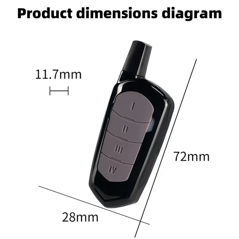 【BRILLIANT 】Garage Opener Door Controller 433Mhz Fixed Code For H80 TX22 E80 TX54R X52R Remote Control 3-Pack Instruction Transm